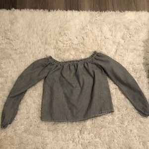 Brandy Melville off the shoulder striped top